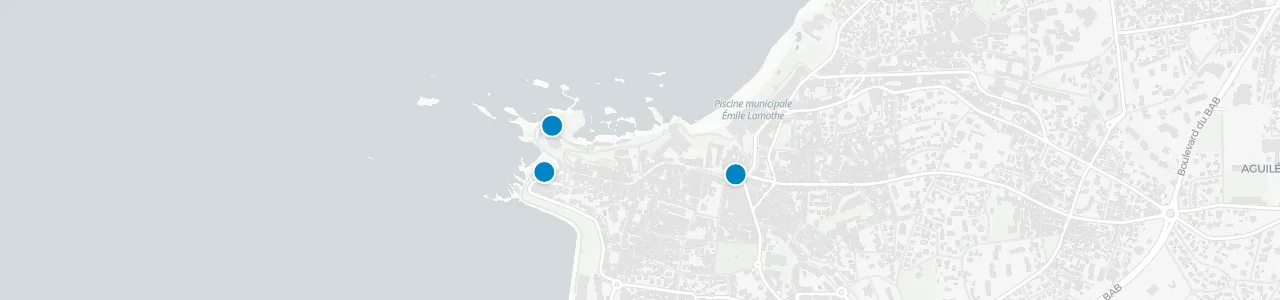 Karte mit Rooftops in Biarritz